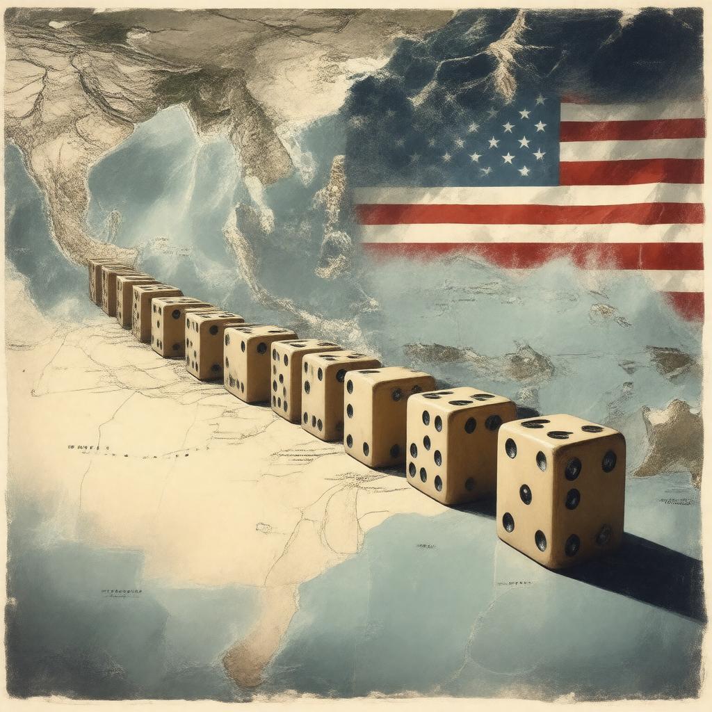 Click to view larger image AI-created image of Domino theory
