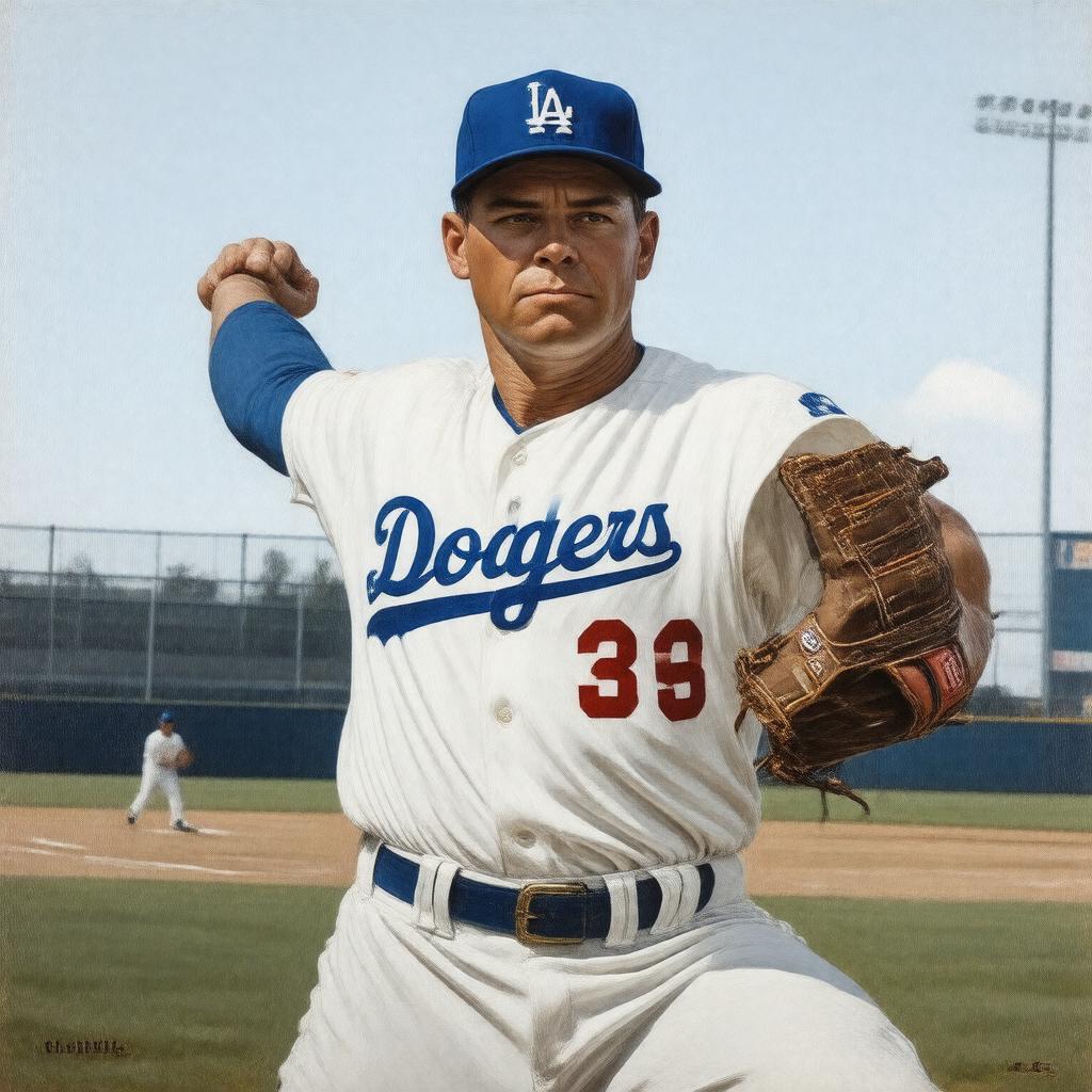 AI-created image of Don Drysdale