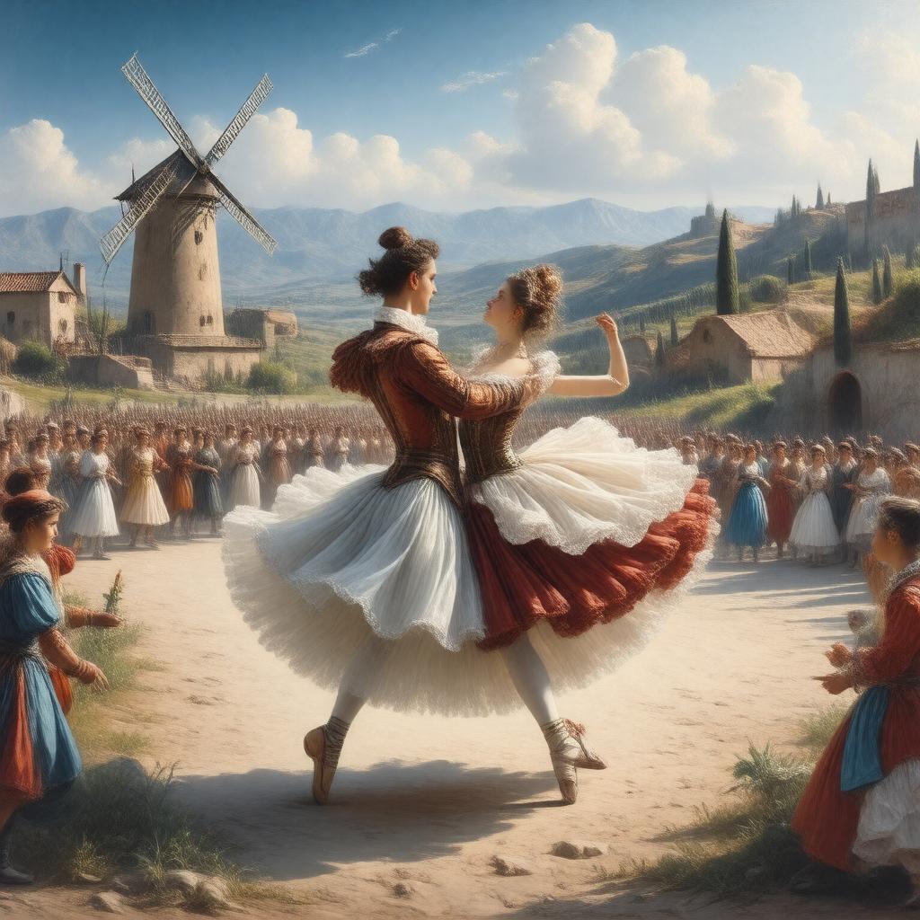 AI-created image of Don Quixote (ballet)