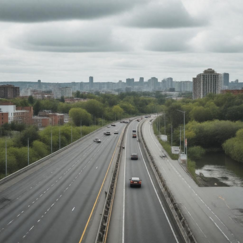 AI-created image of Don Valley Parkway