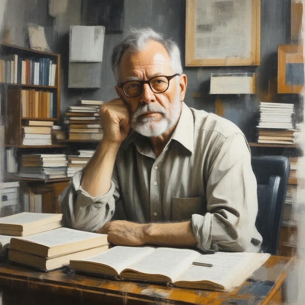 AI-created image of Donald Barthelme