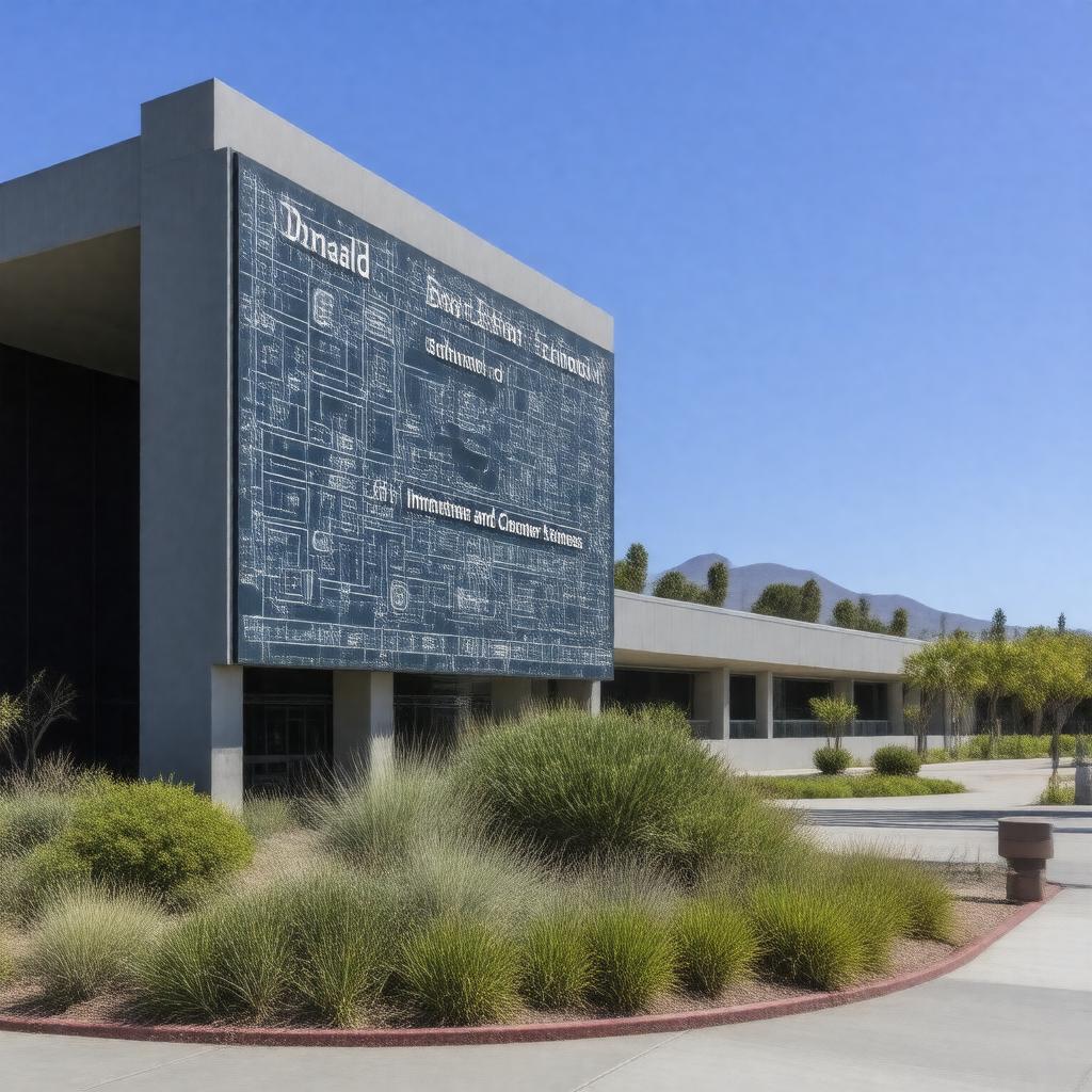 AI-created image of Donald Bren School of Information and Computer Sciences