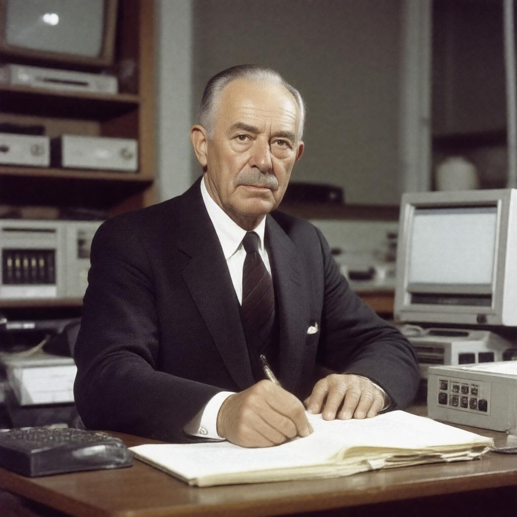 Click to view larger image AI-created image of Donald Davies