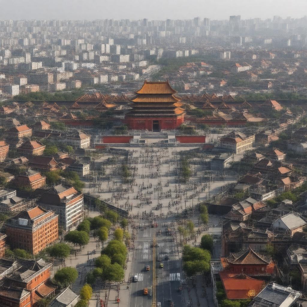 AI-created image of Dongcheng District