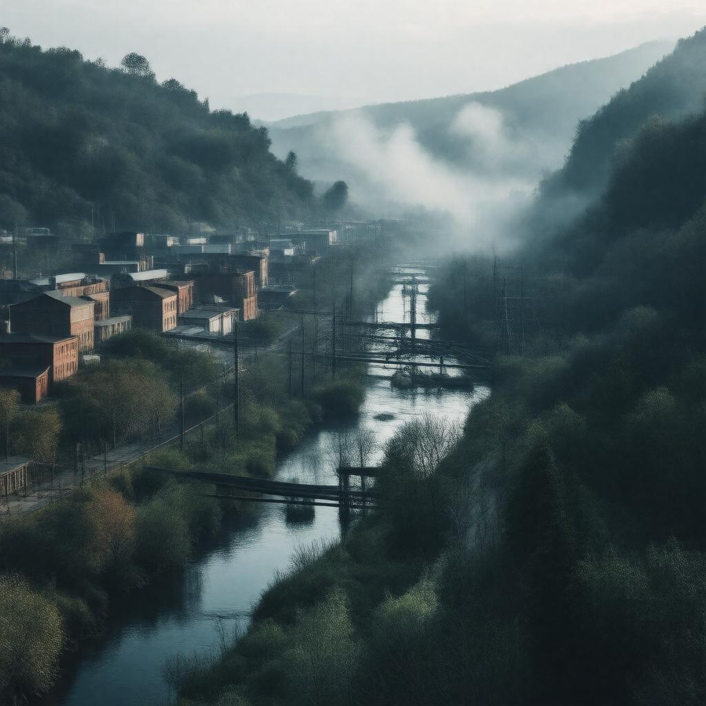 AI-created image of Donora, Pennsylvania, USA