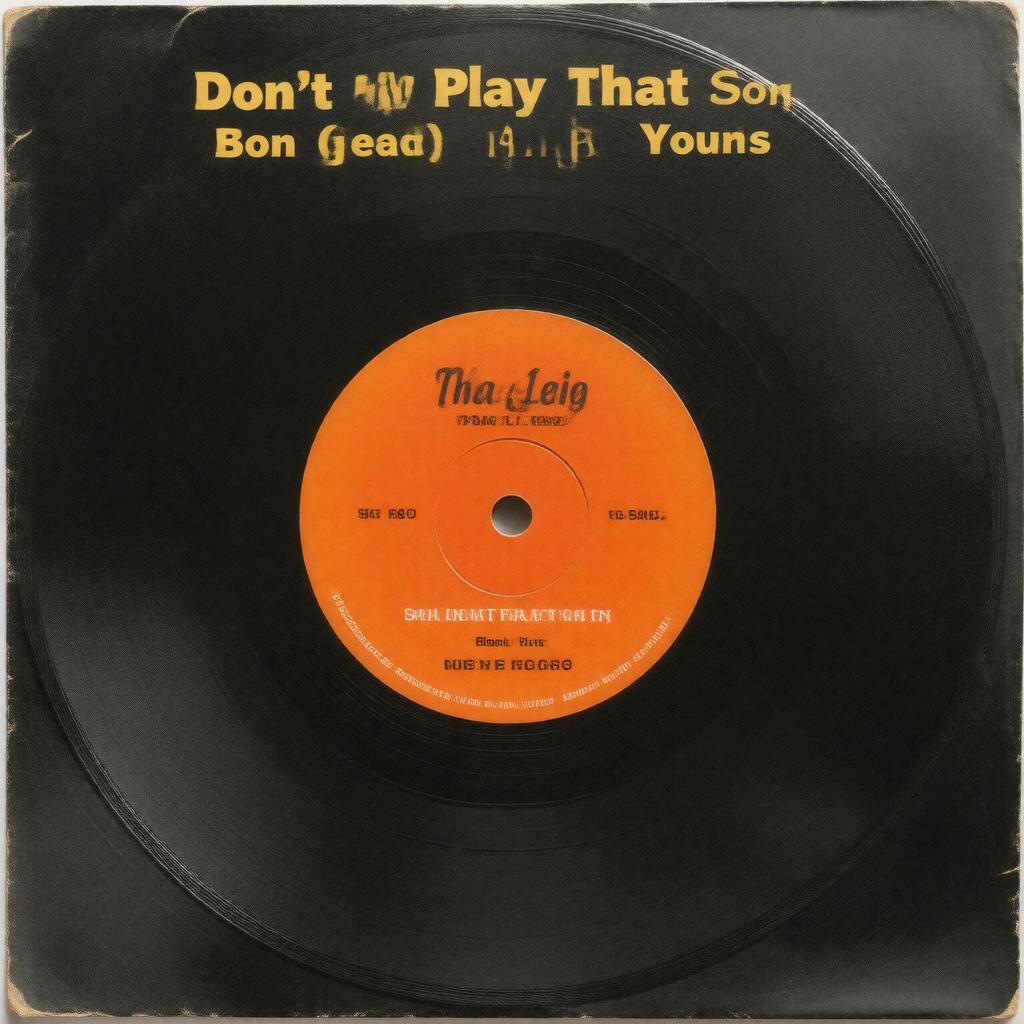 Click to view larger image AI-created image of Don't Play That Song (You Lied)