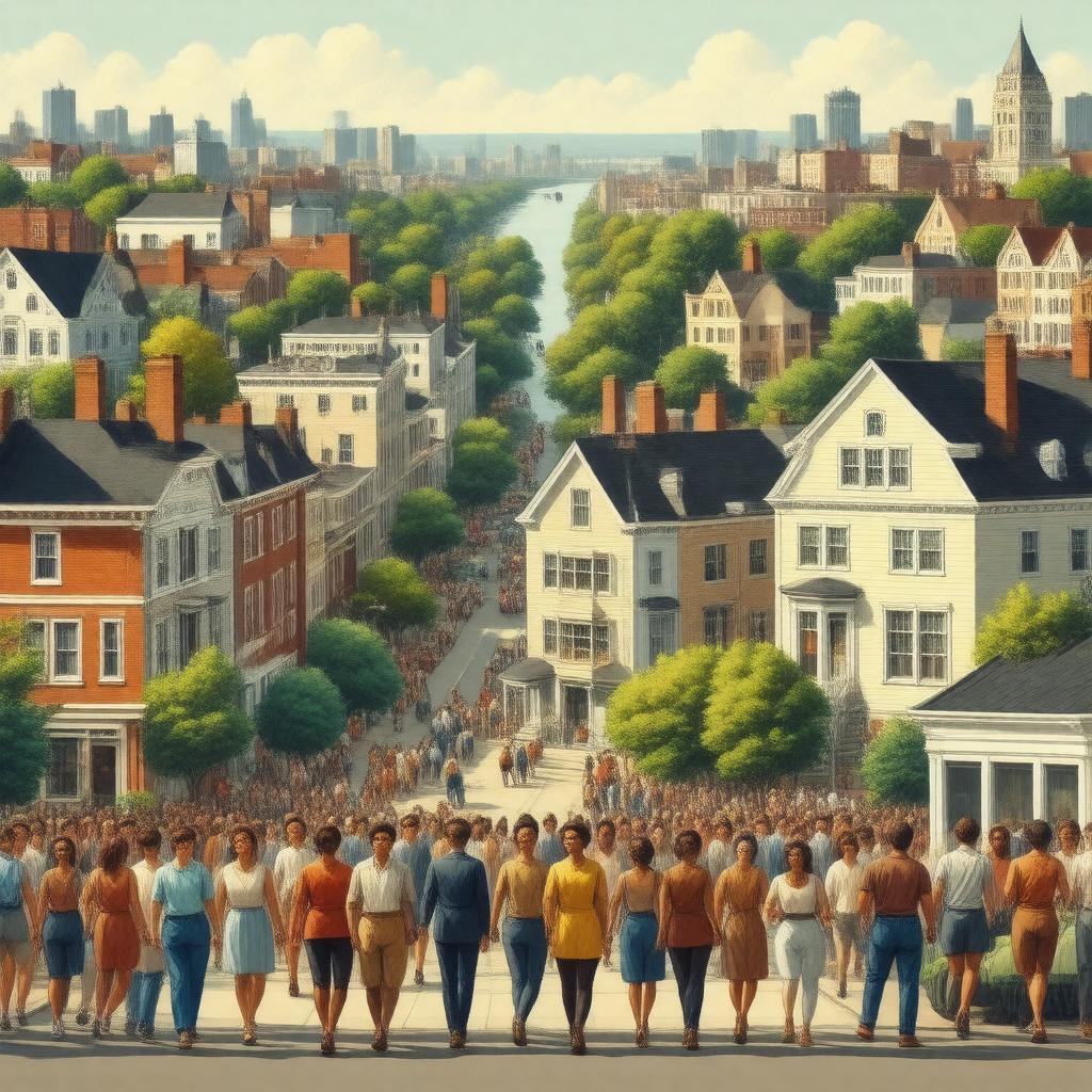 AI-created image of Dorchester, Boston