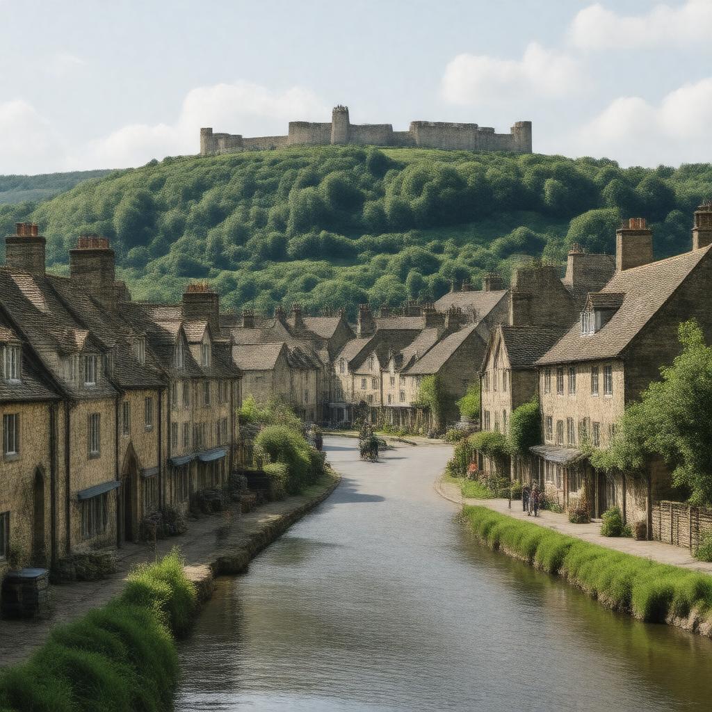 AI-created image of Dorchester, Dorset