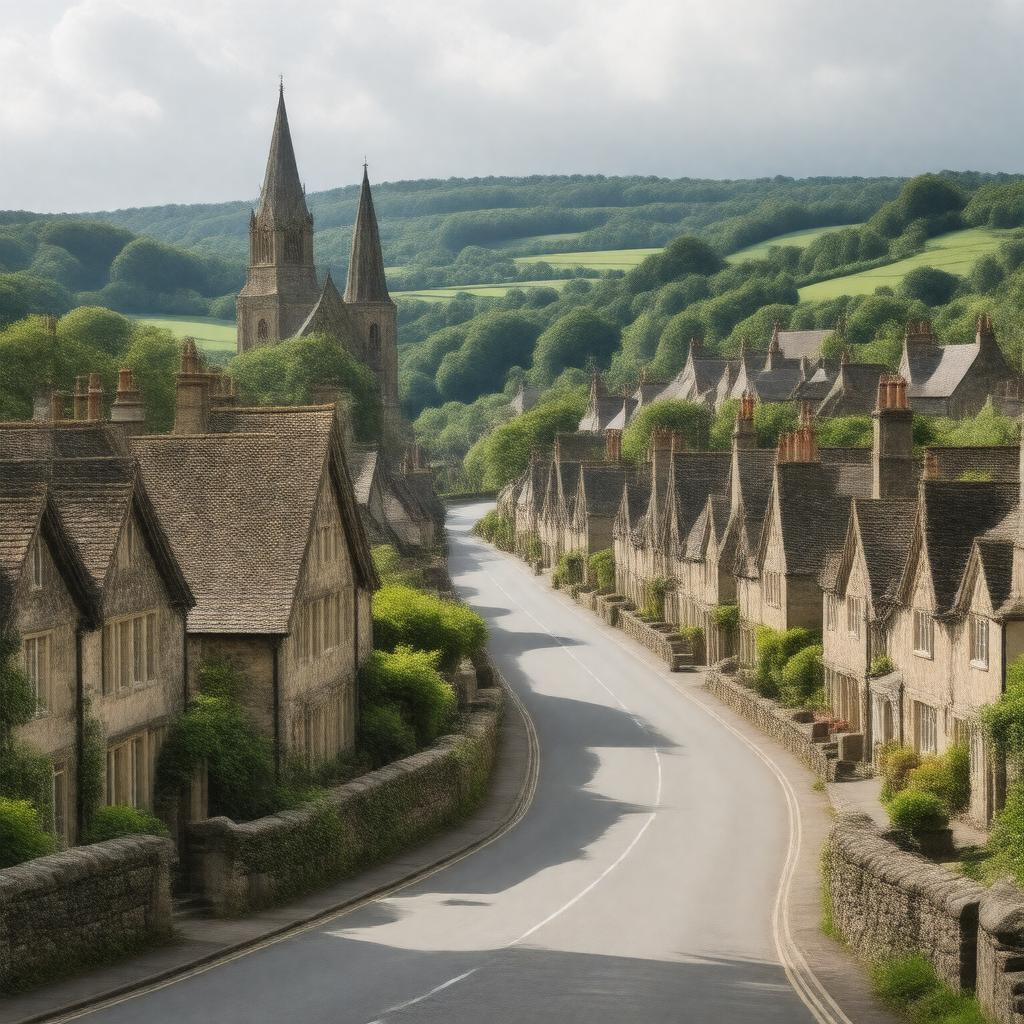 AI-created image of Dorchester, Dorset, England