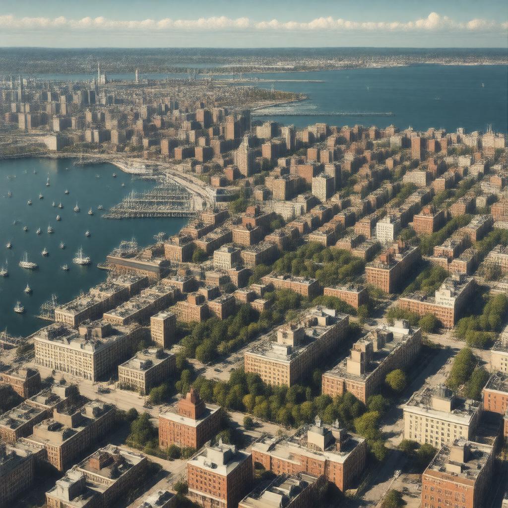 AI-created image of Dorchester, Massachusetts