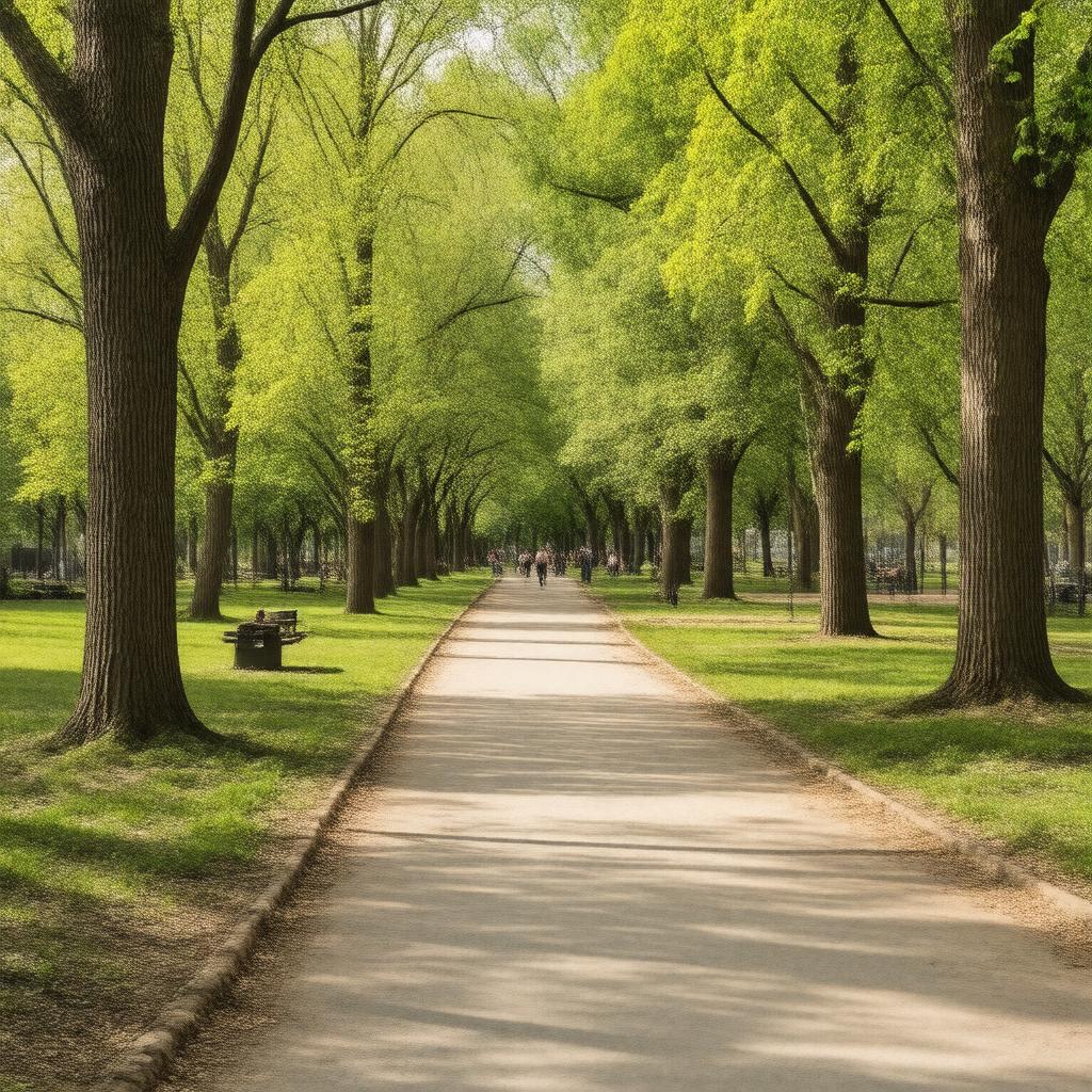 AI-created image of Dorchester Park