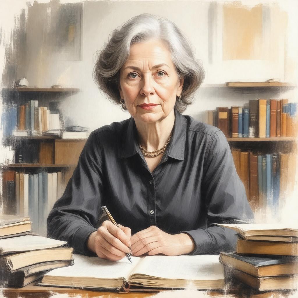 AI-created image of Doris Lessing