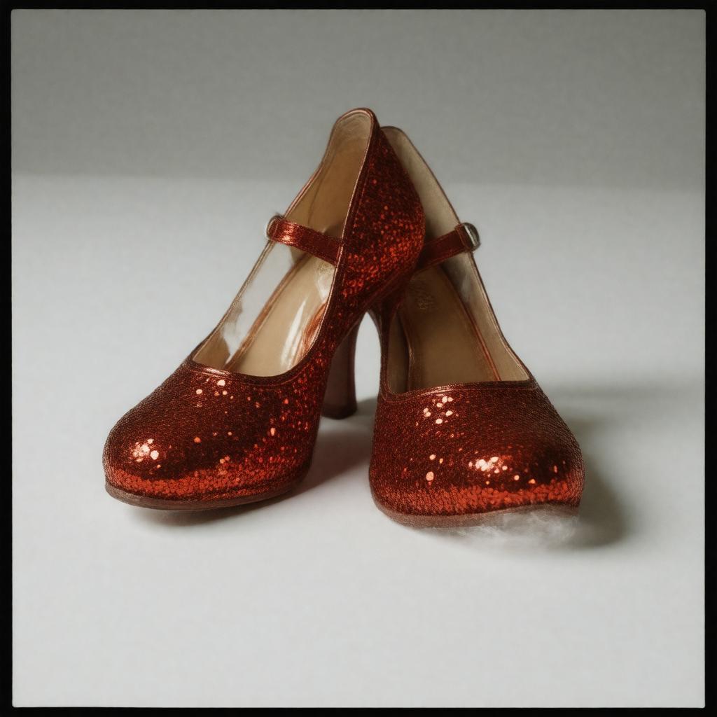 Click to view larger image AI-created image of Dorothy's Ruby Slippers