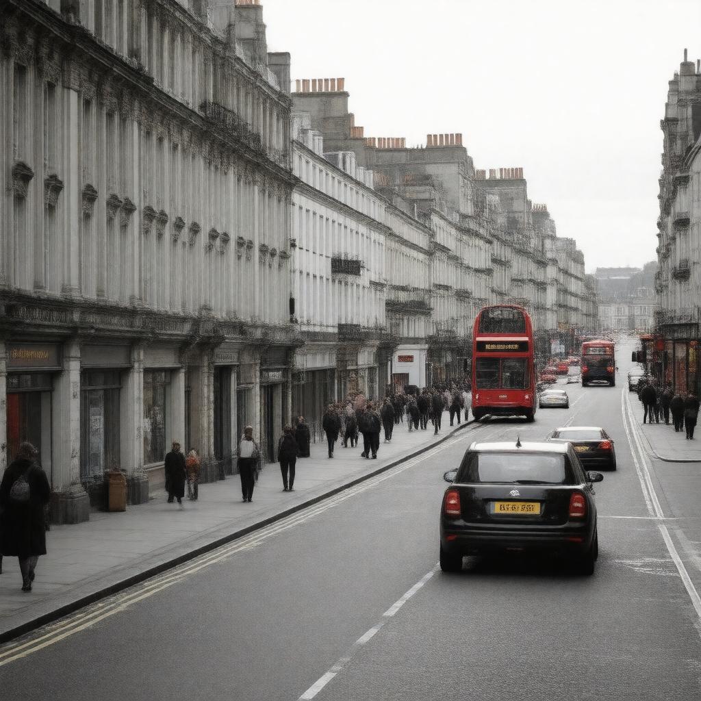AI-created image of Dorset Street, Marylebone, London