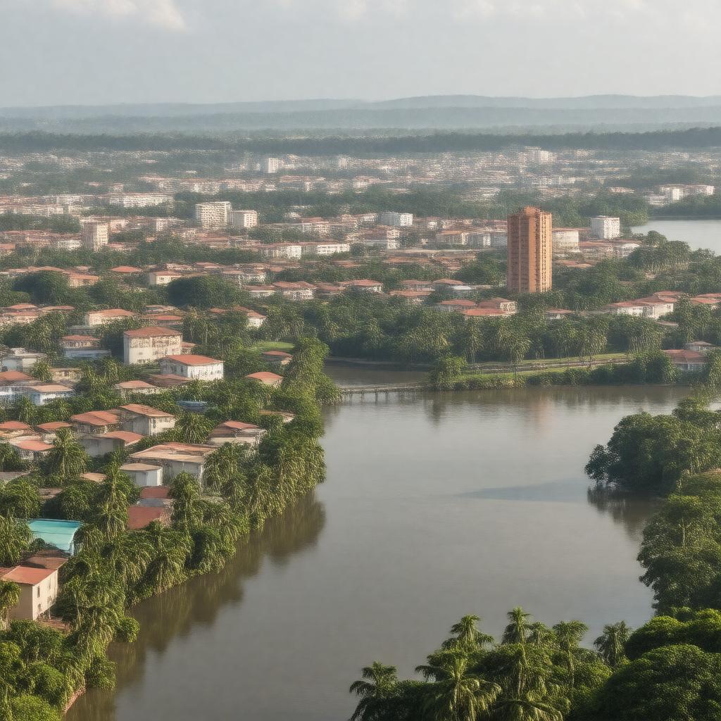 AI-created image of Douala, Cameroon