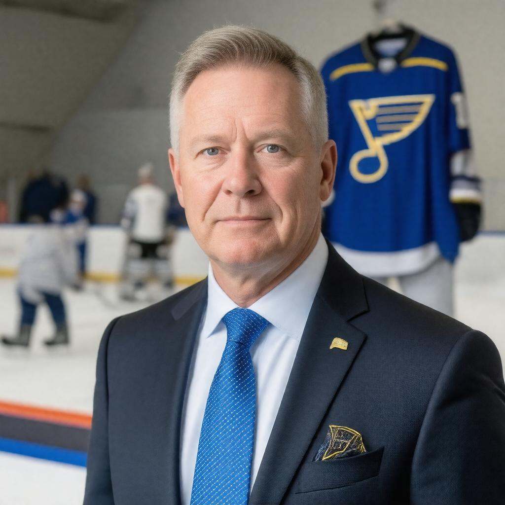 Click to view larger image AI-created image of Doug Armstrong