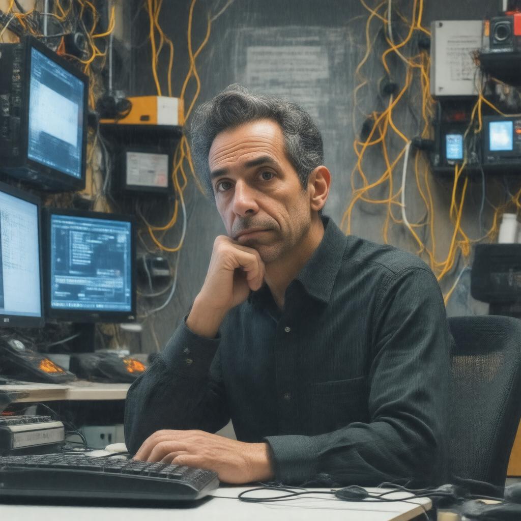 AI-created image of Douglas Rushkoff