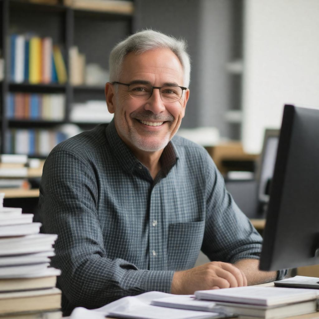 AI-created image of Douglas Schuler