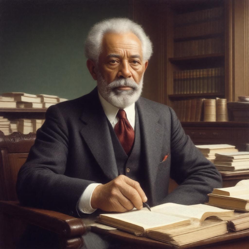 AI-created image of Douglass Cecil North