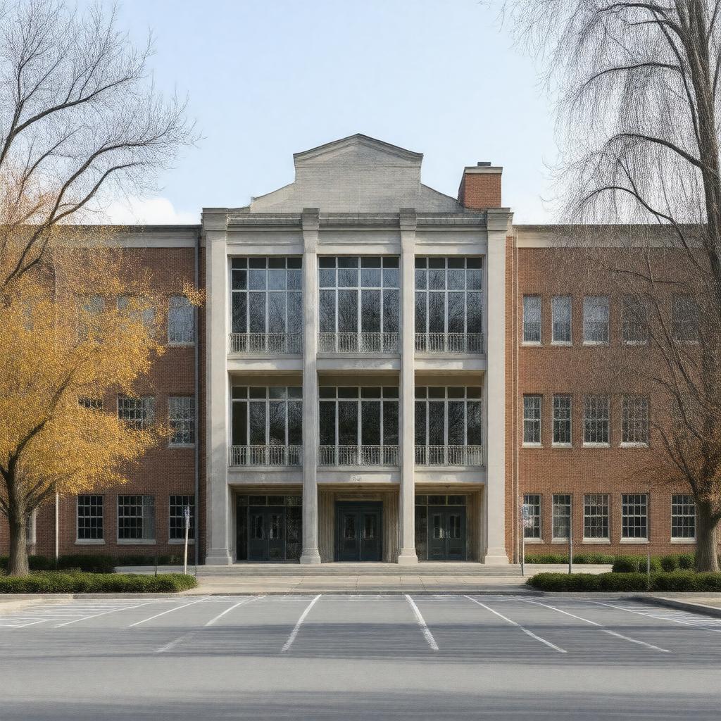 AI-created image of Dowling Hall