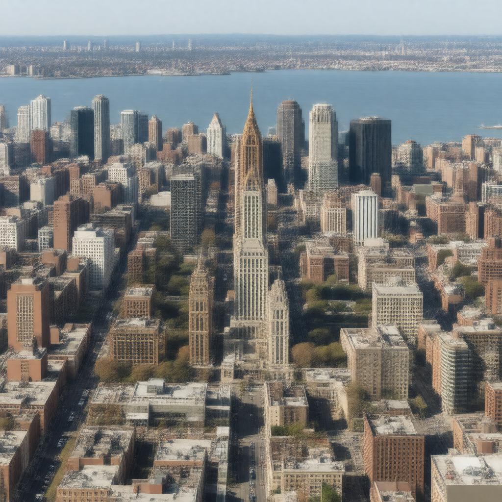 AI-created image of Downtown Boston