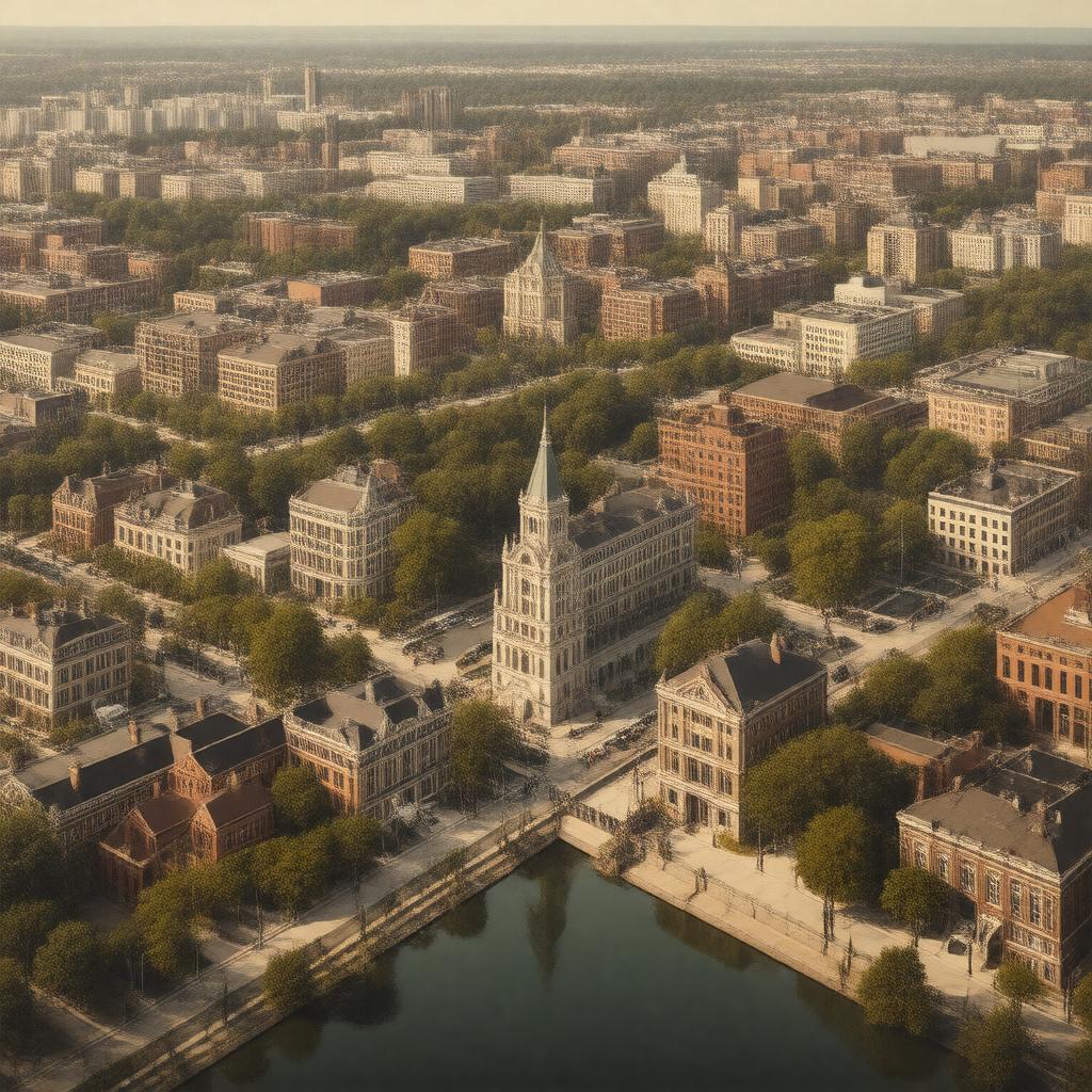 AI-created image of Downtown Holyoke Historic District