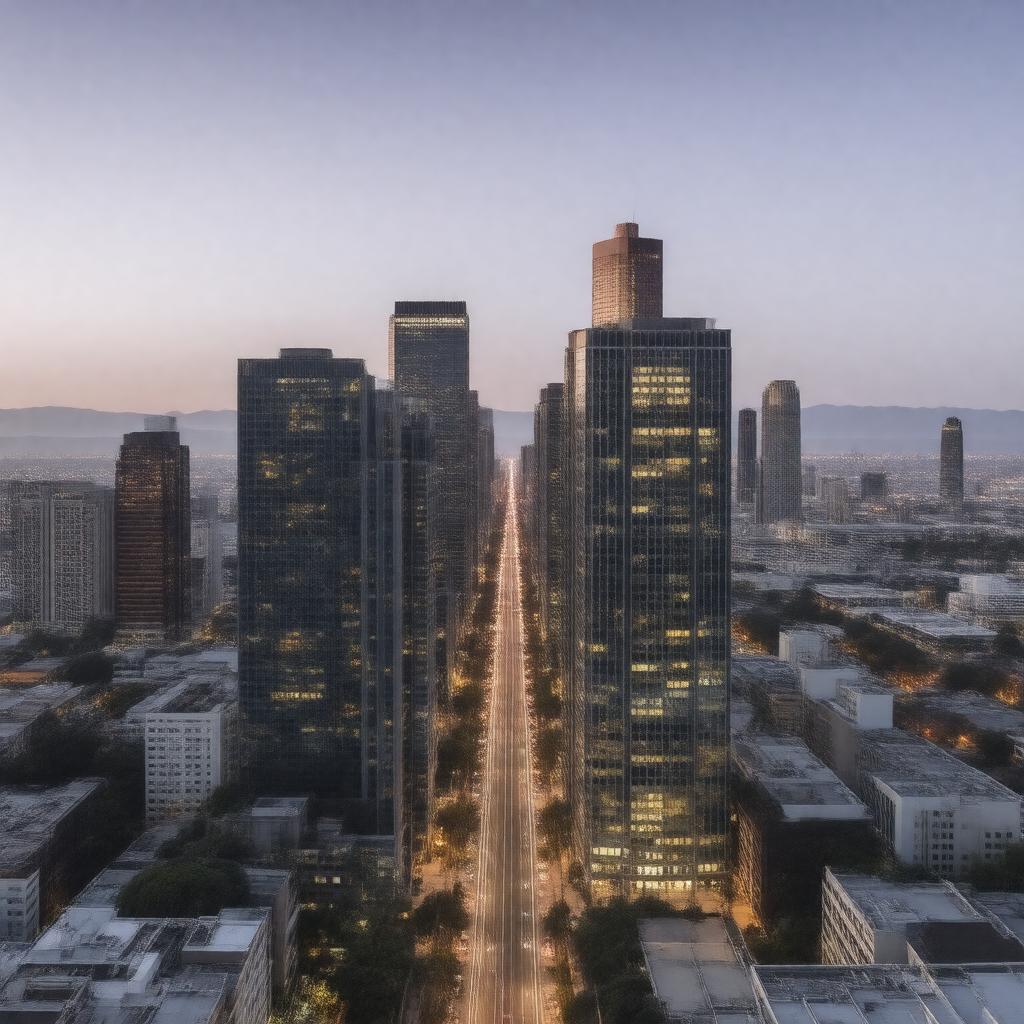AI-created image of Downtown LA