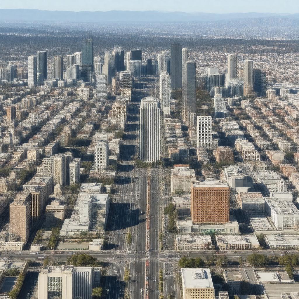 AI-created image of Downtown Los Angeles