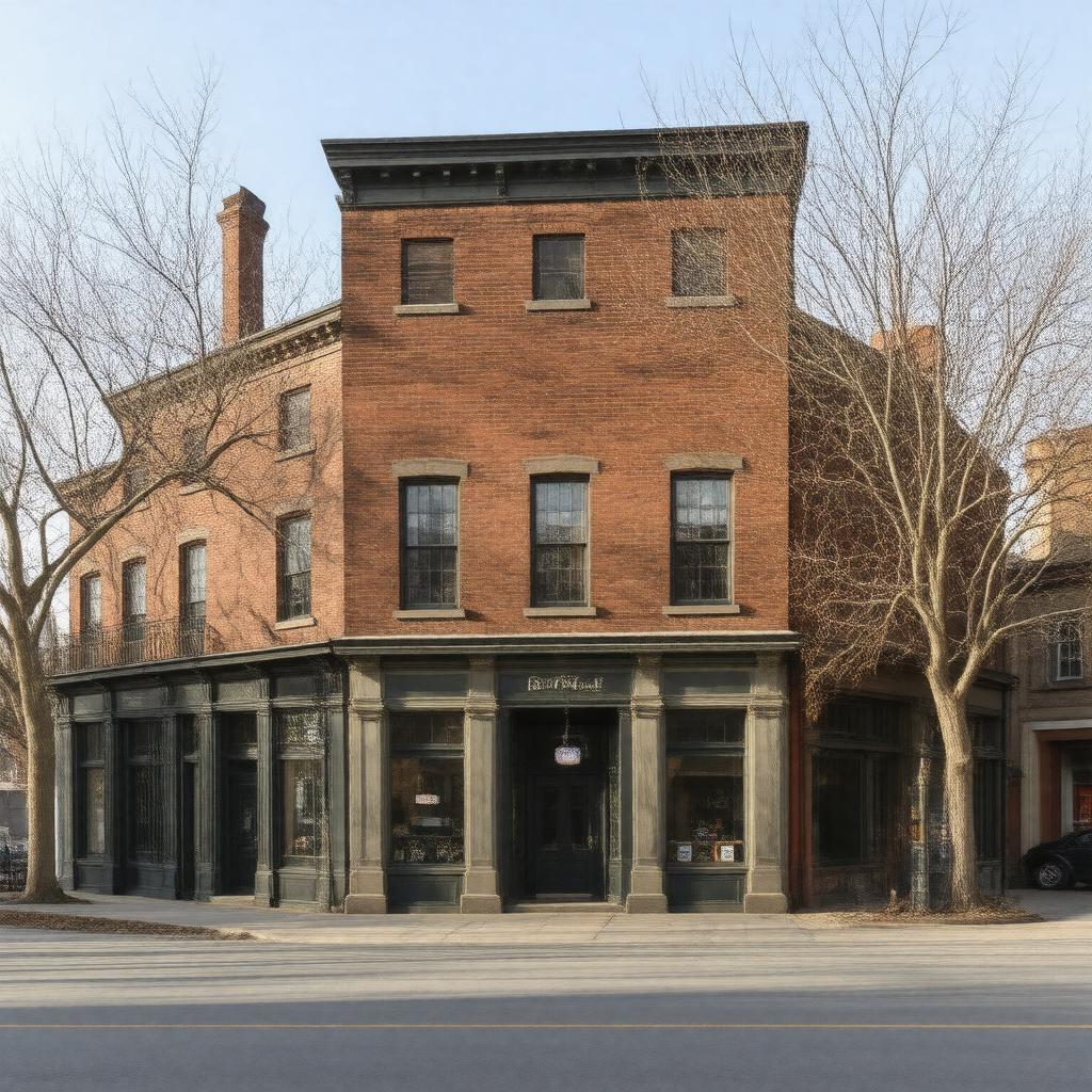 AI-created image of Downtown Waterbury Historic District