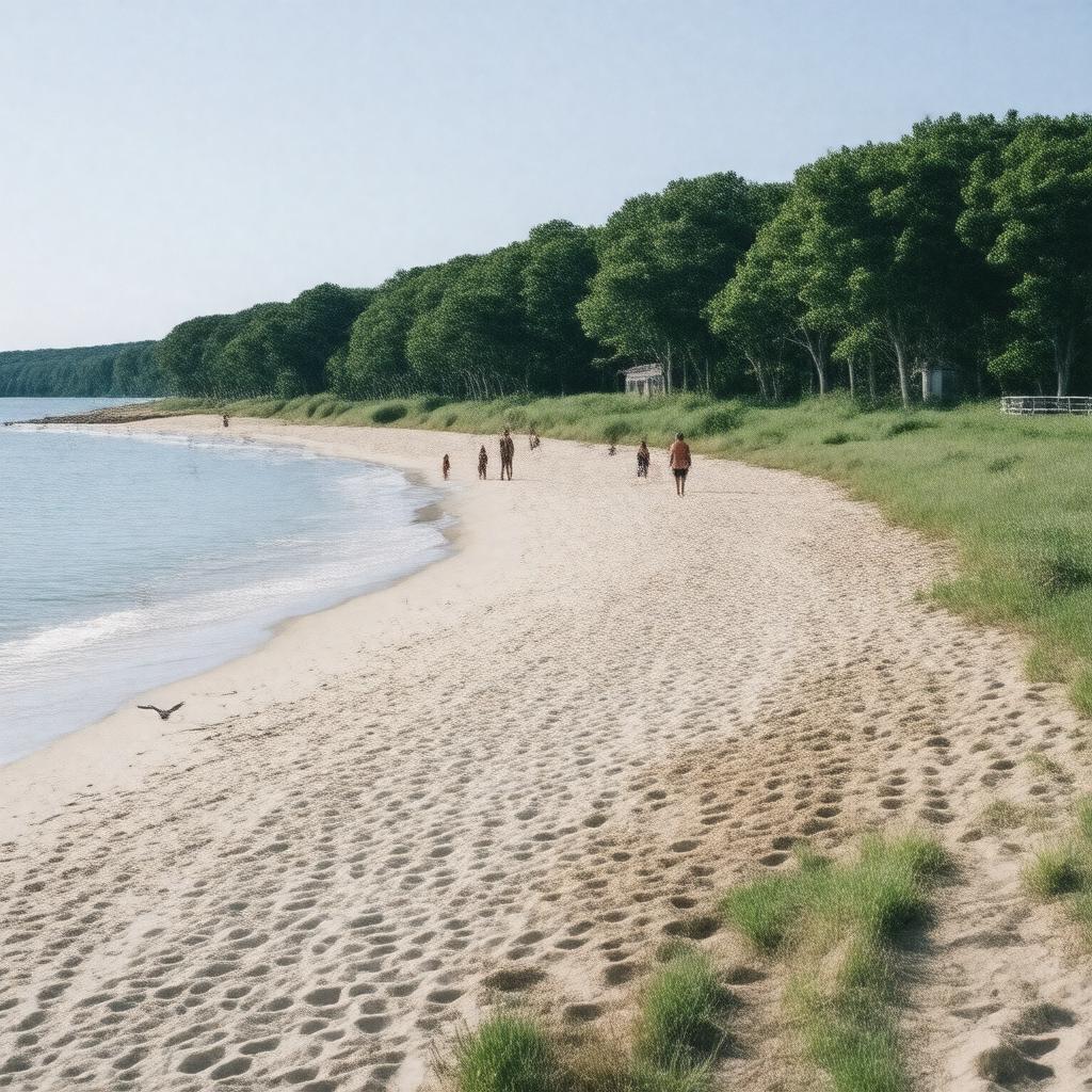 AI-created image of Dowses Beach