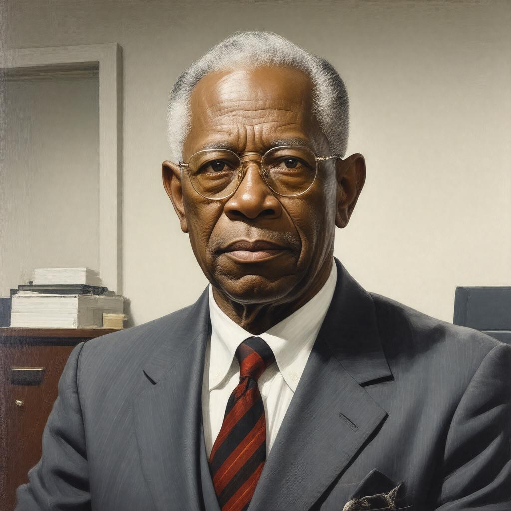 Click to view larger image AI-created image of Dr. Hubert Eaton