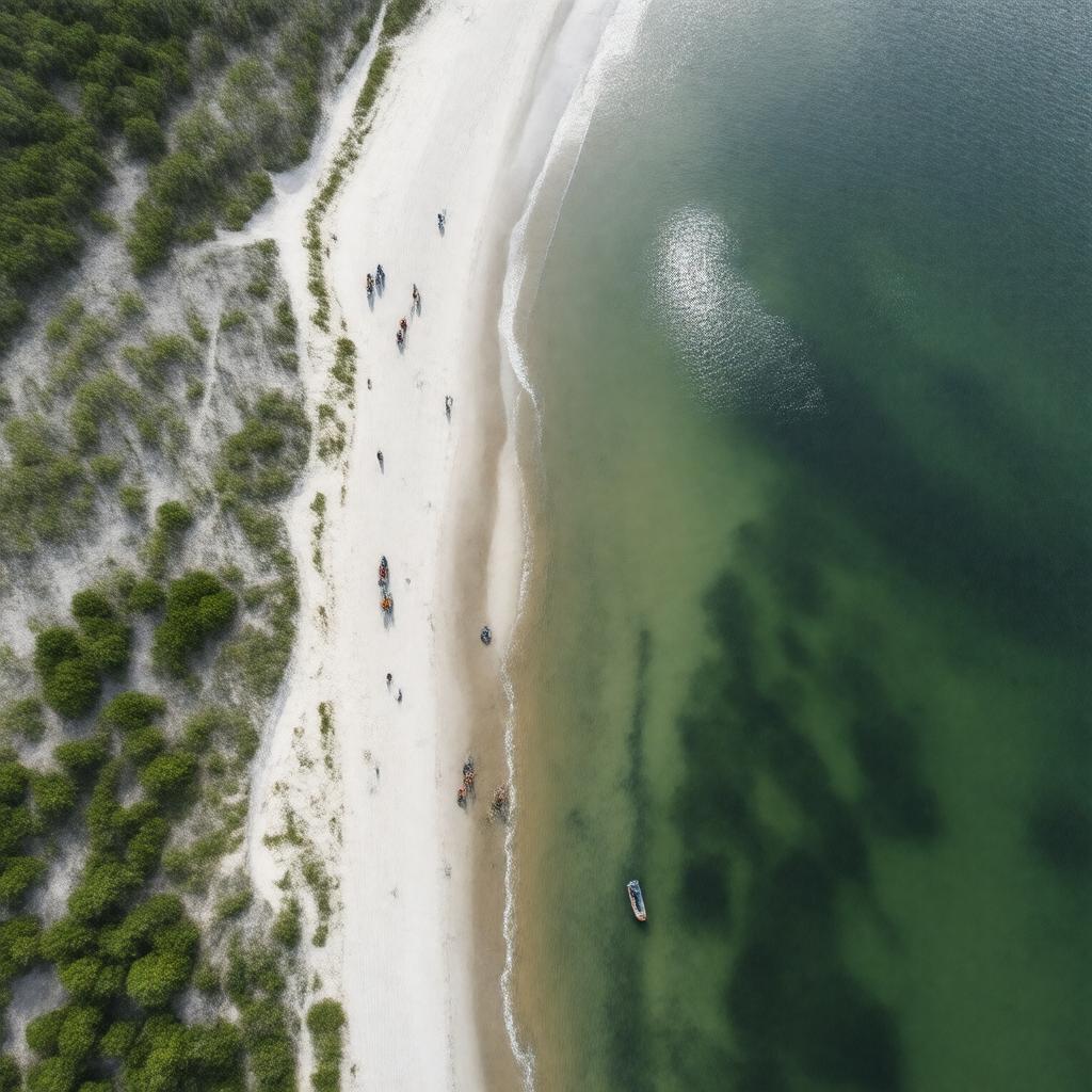 AI-created image of Dr. Julian G. Bruce St. George Island State Park