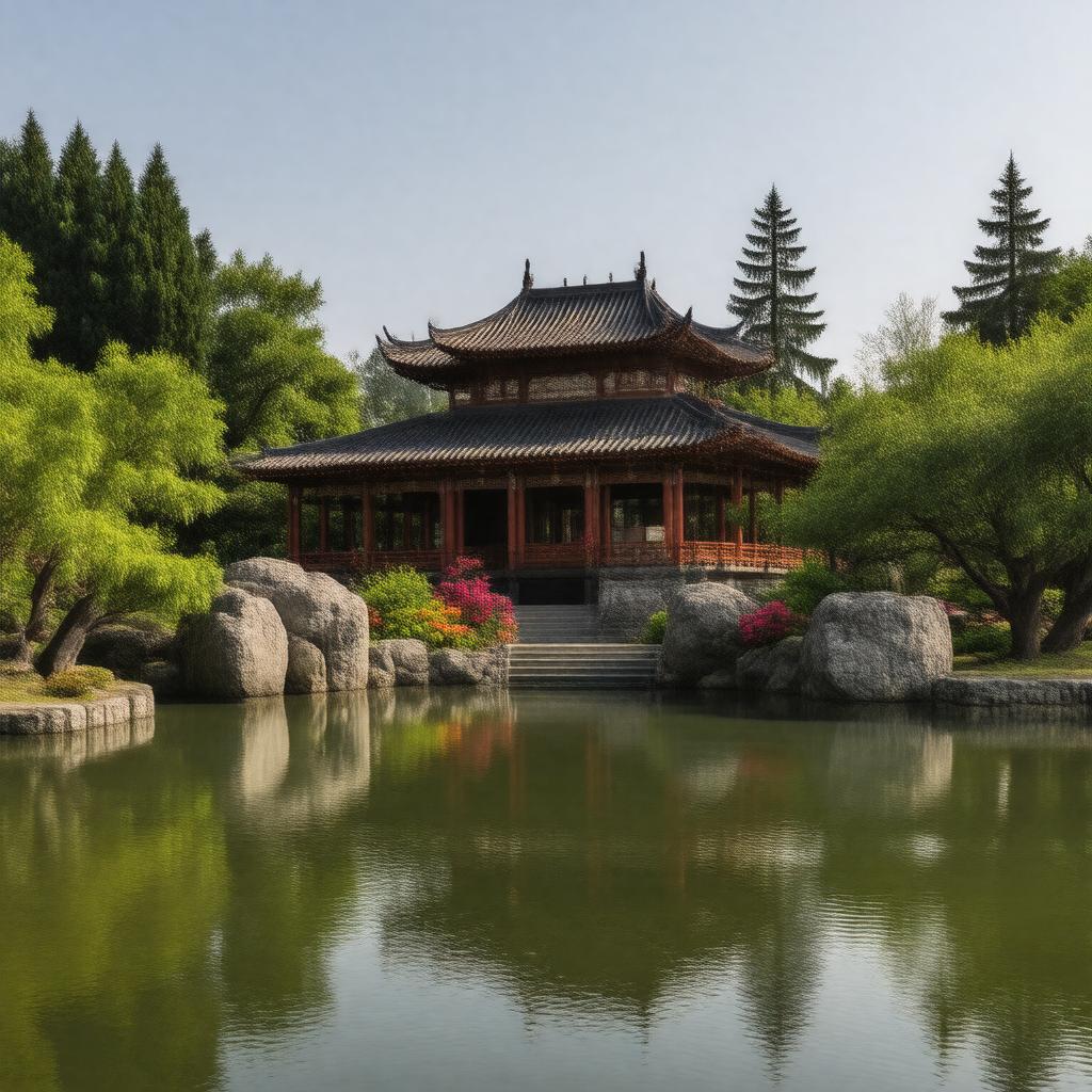 AI-created image of Dr. Sun Yat-Sen Classical Chinese Garden