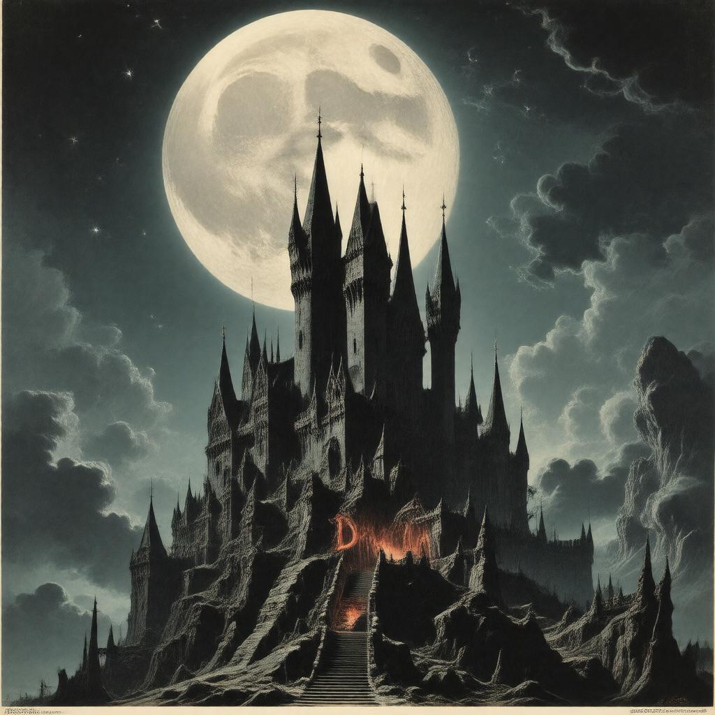 AI-created image of Dracula (1958 film)