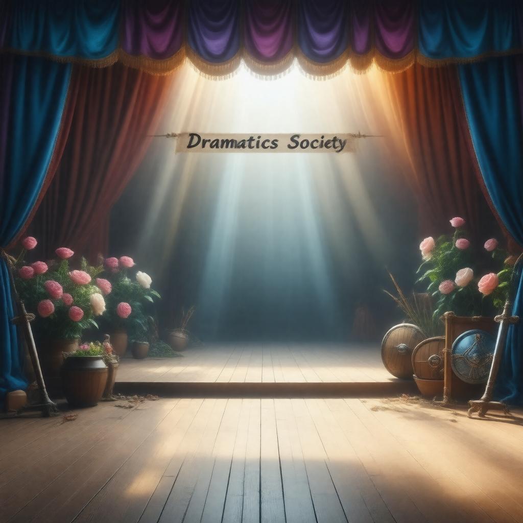 Click to view larger image AI-created image of Dramatics Society