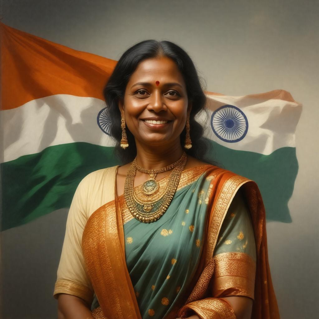 AI-created image of Draupadi Murmu