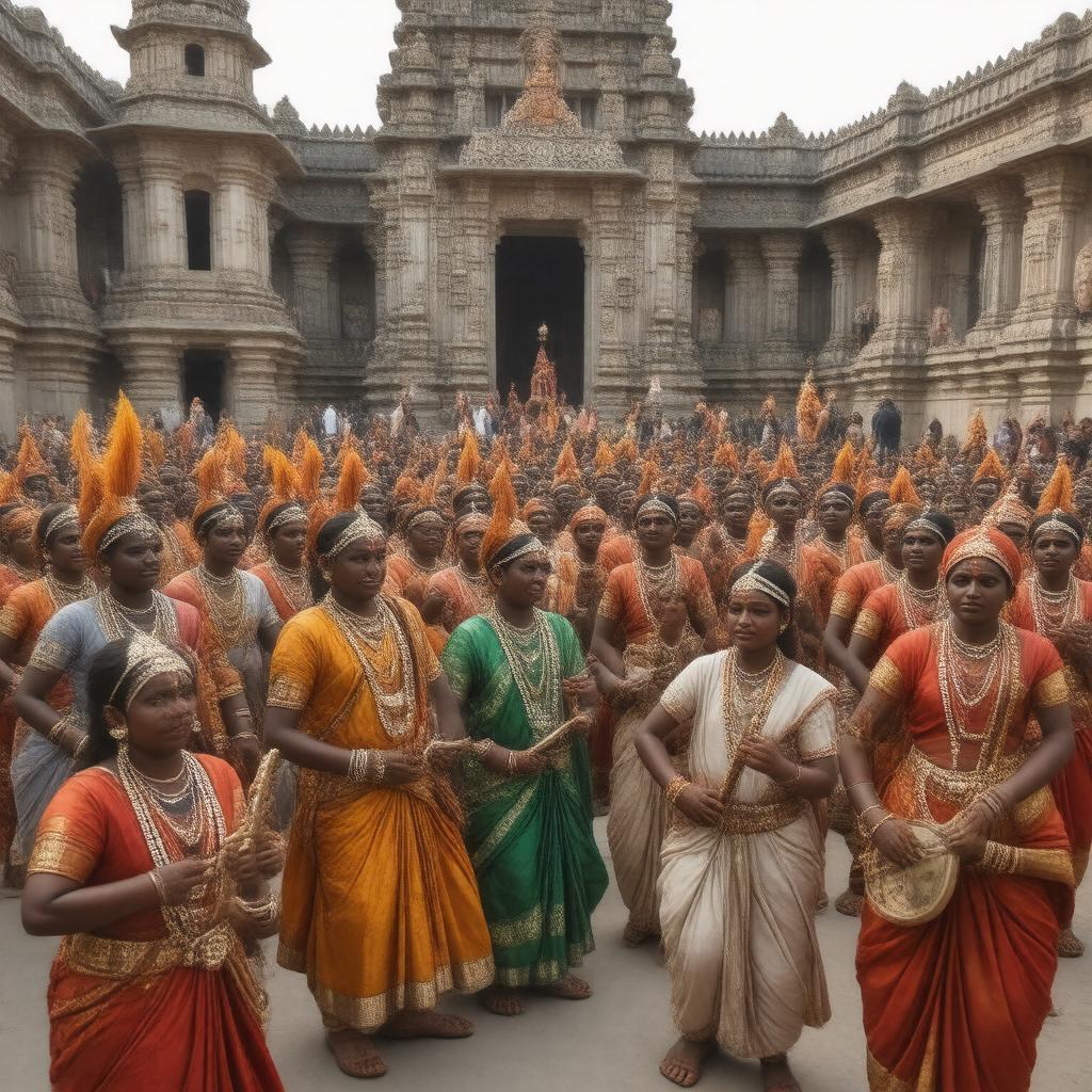 AI-created image of Dravidian people