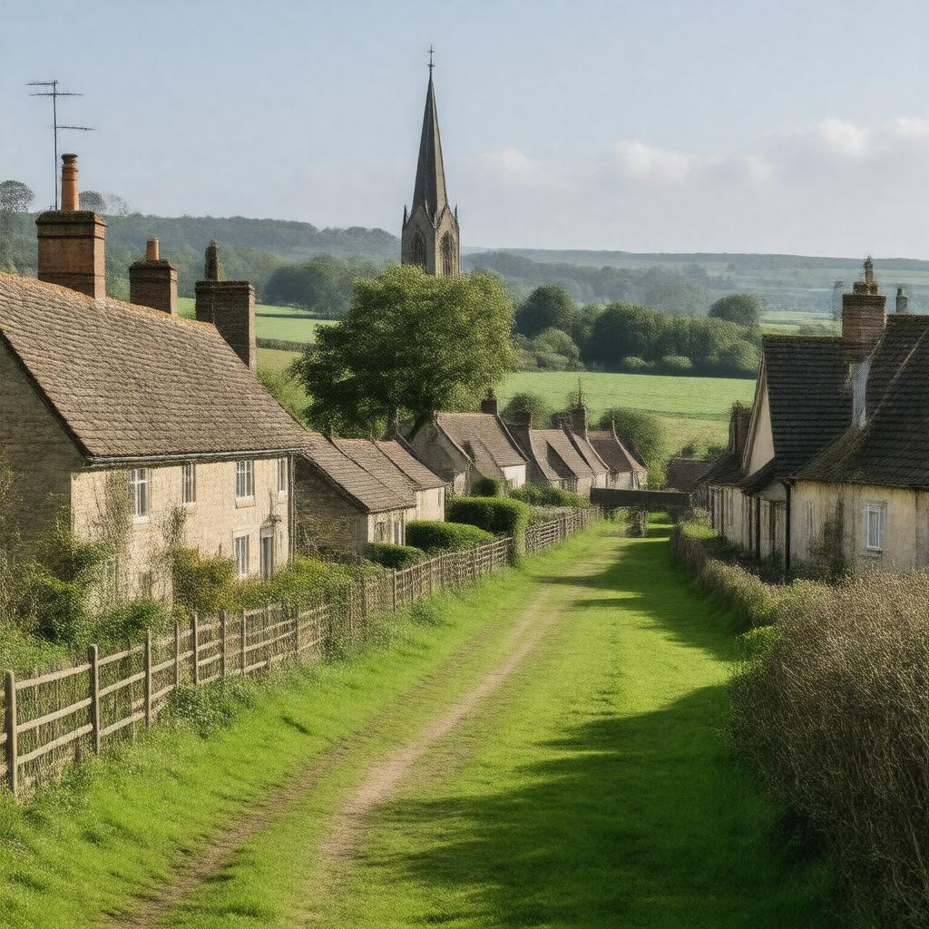 AI-created image of Drayton Bassett, Staffordshire