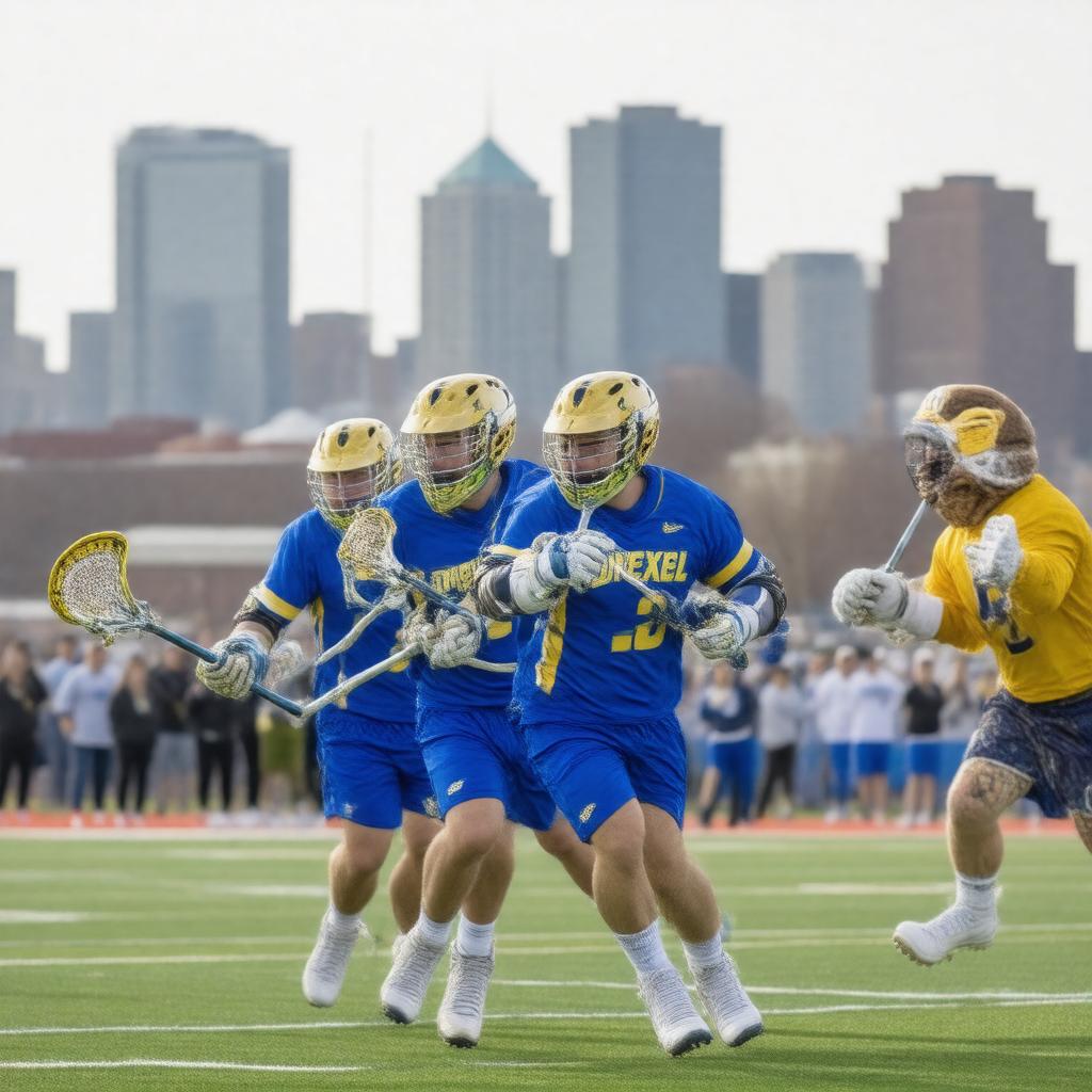 AI-created image of Drexel Dragons men's lacrosse