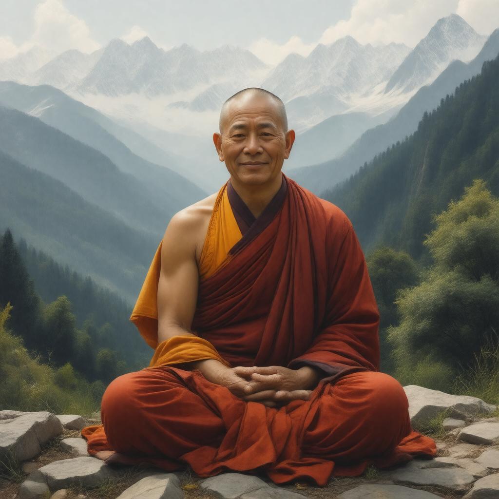 Click to view larger image AI-created image of Drikung Chetsang