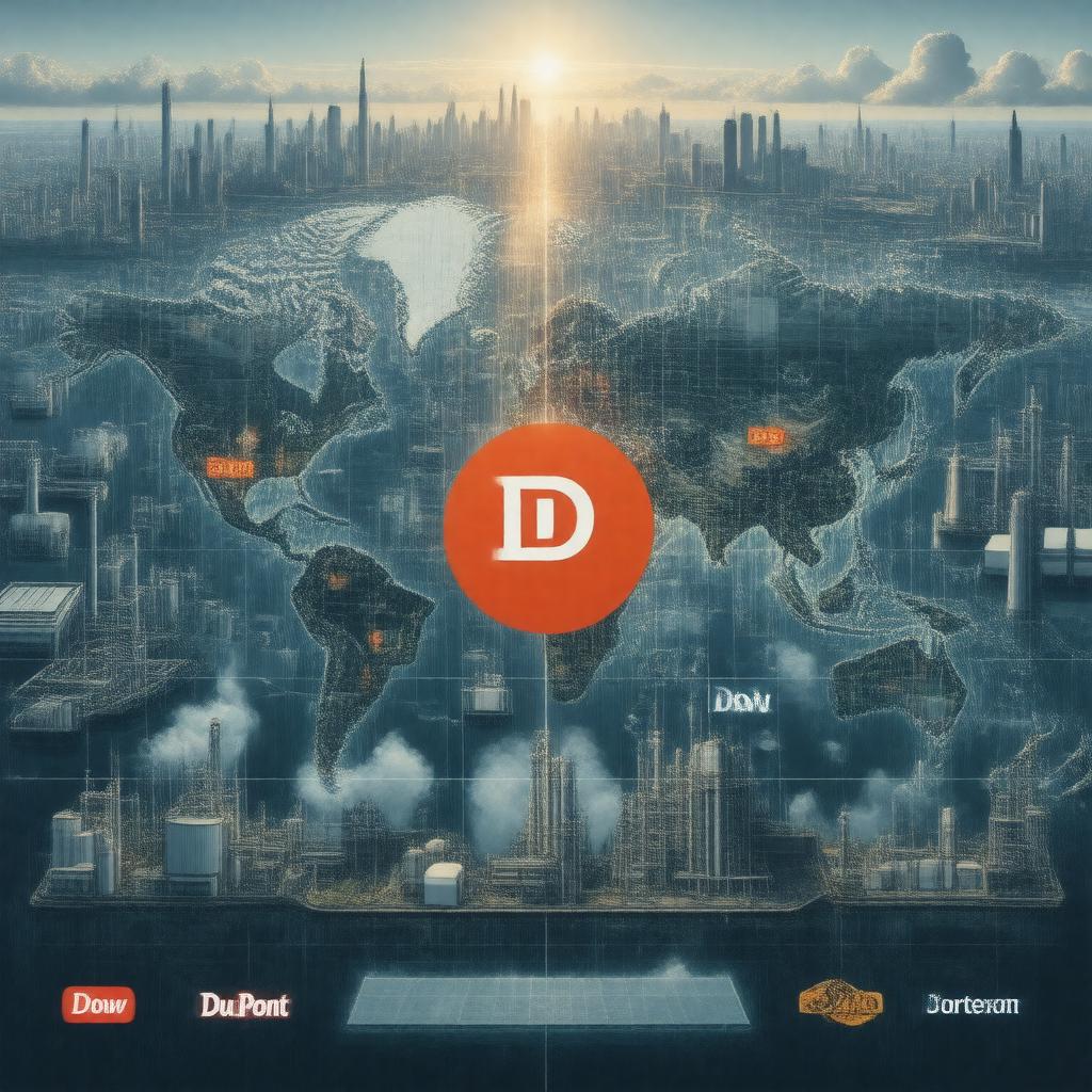 Click to view larger image AI-created image of DuPont-Dow merger