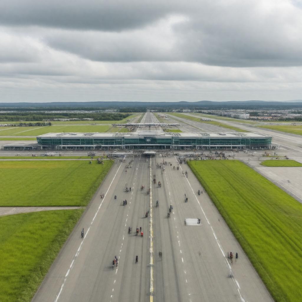 AI-created image of Dublin Airport