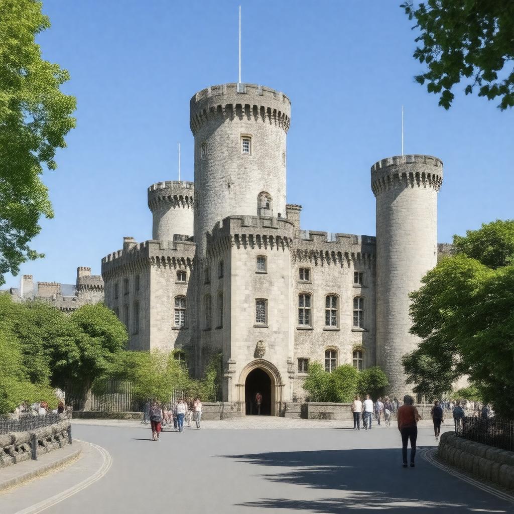 AI-created image of Dublin Castle