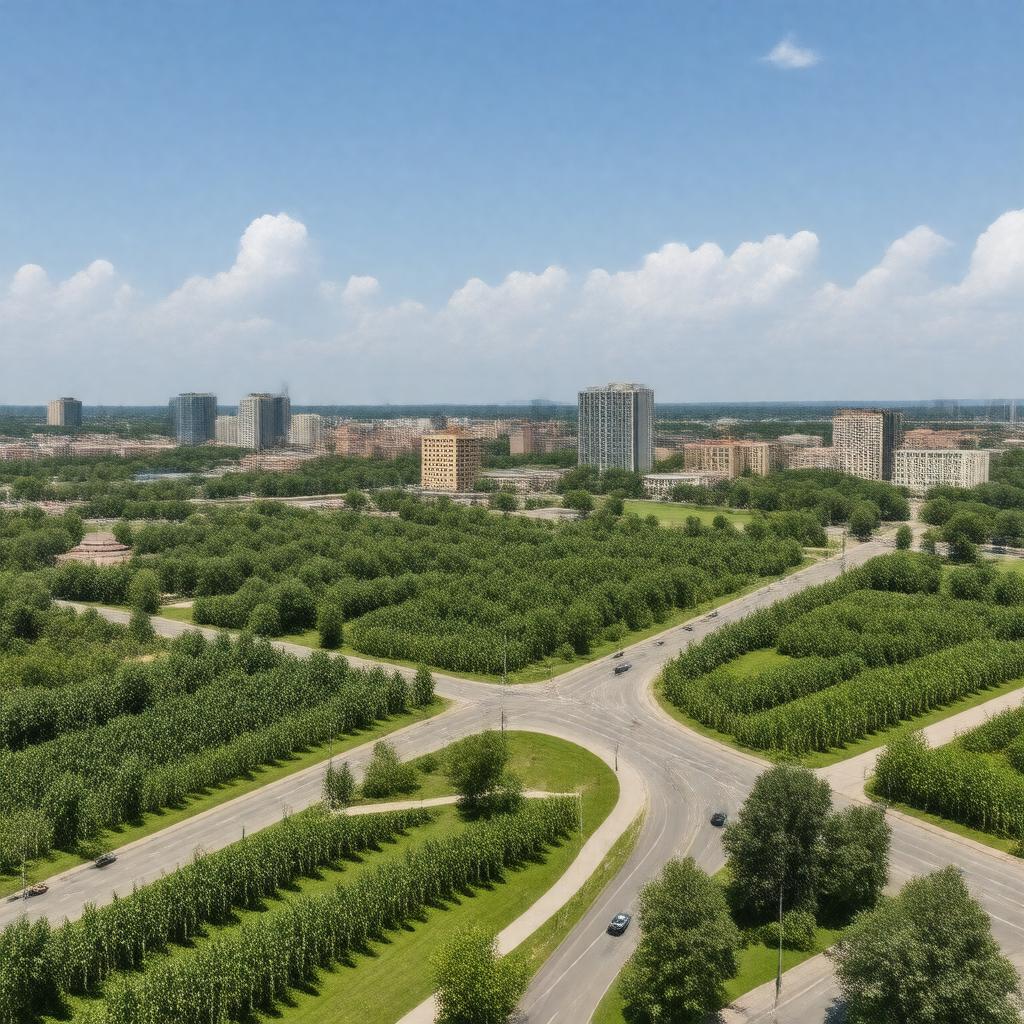 AI-created image of Dublin, Ohio, USA