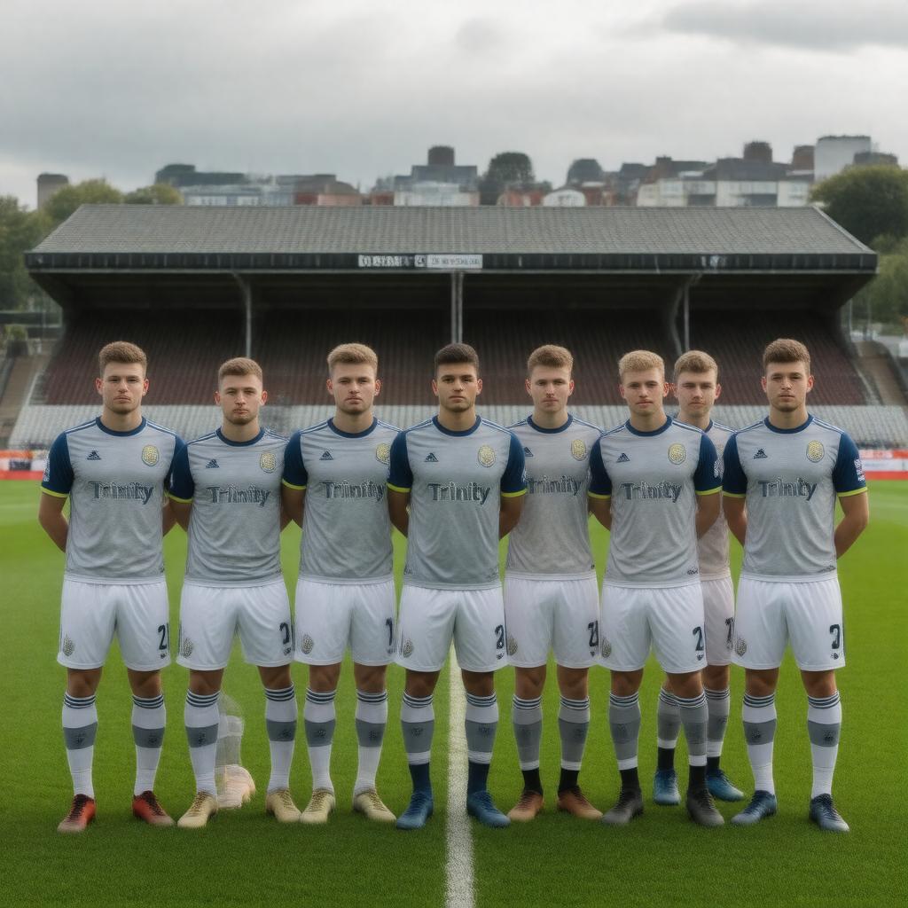 Click to view larger image AI-created image of Dublin University Association Football Club