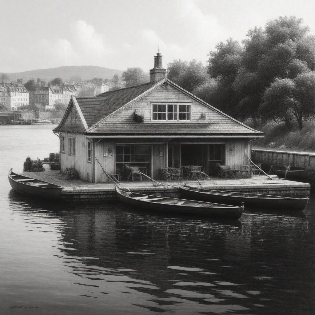 AI-created image of Dublin University Boat Club