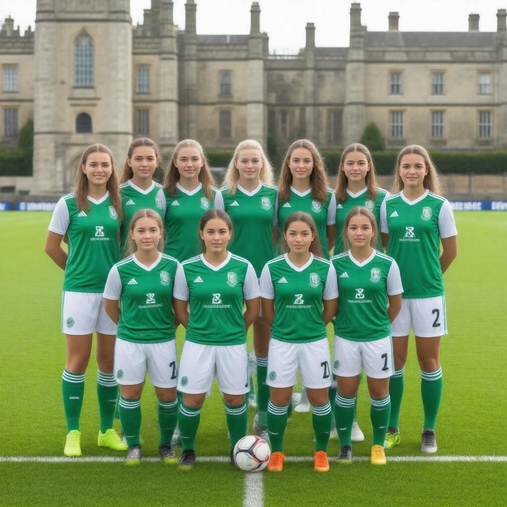 Click to view larger image AI-created image of Dublin University Ladies Association Football Club