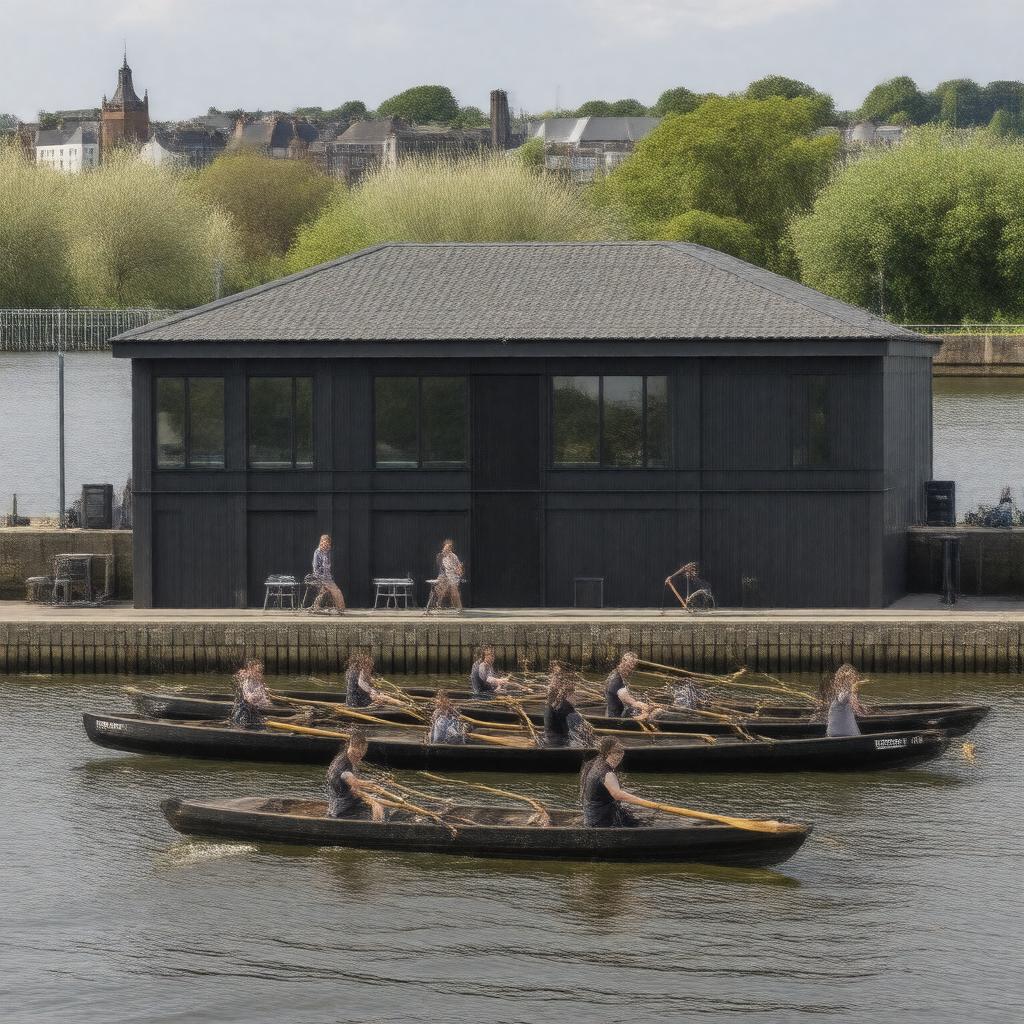 AI-created image of Dublin University Ladies Boat Club