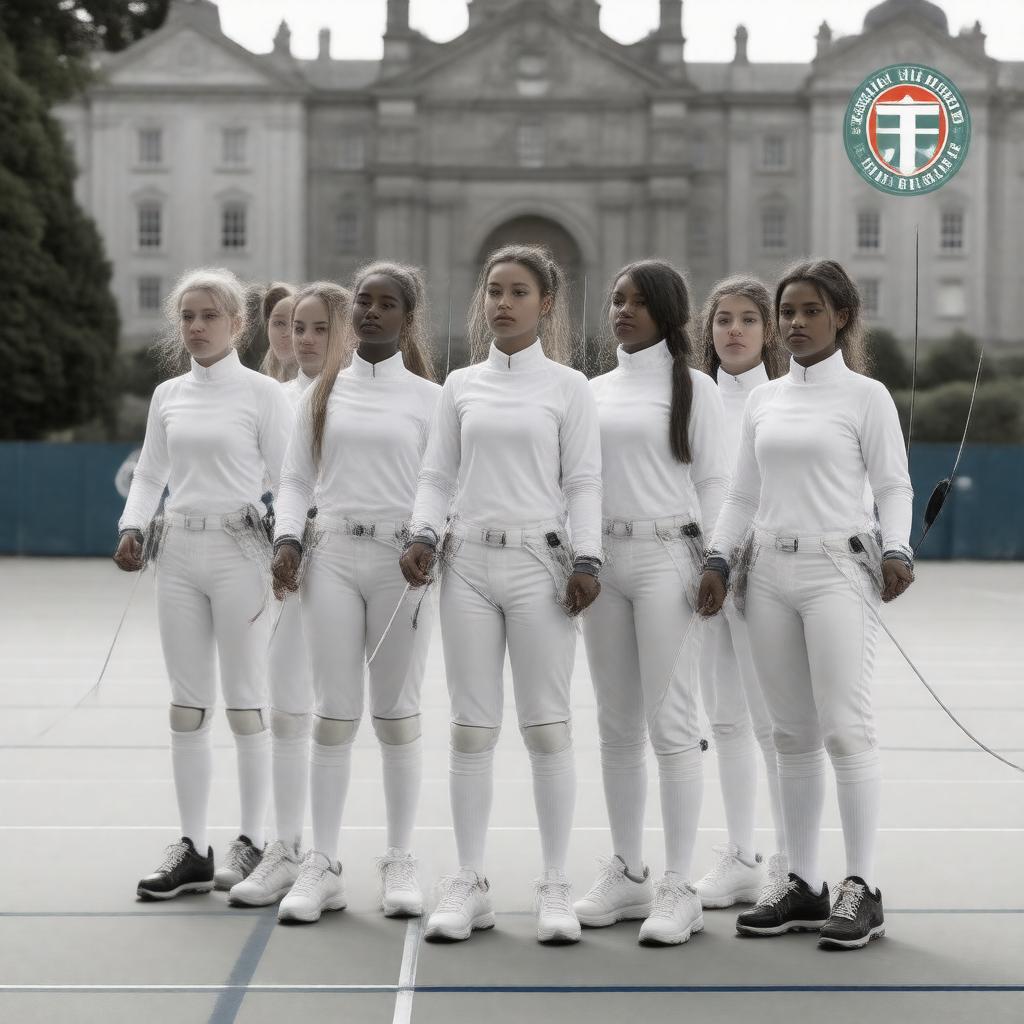 AI-created image of Dublin University Ladies Fencing Club