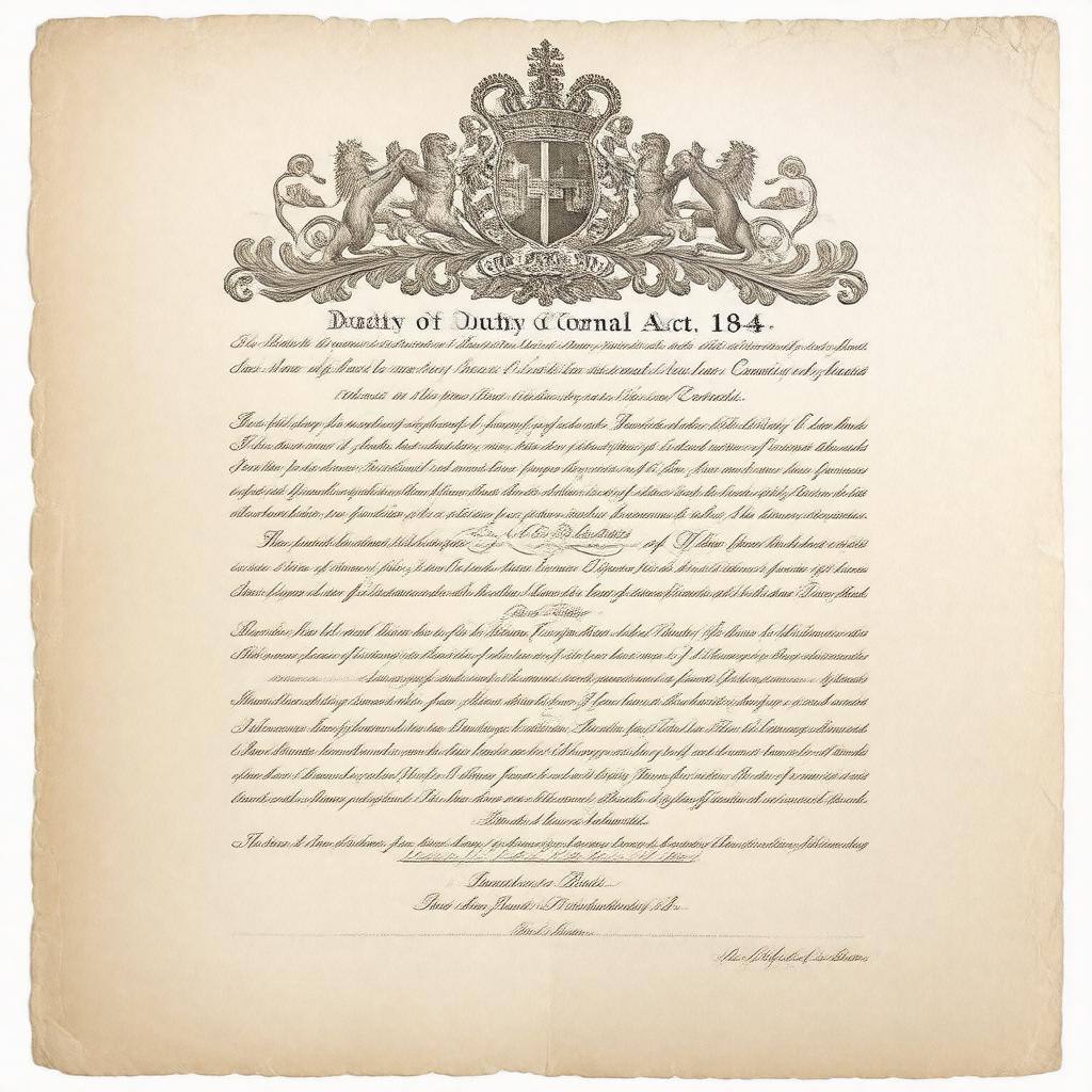 AI-created image of Duchy of Cornwall Act 1844
